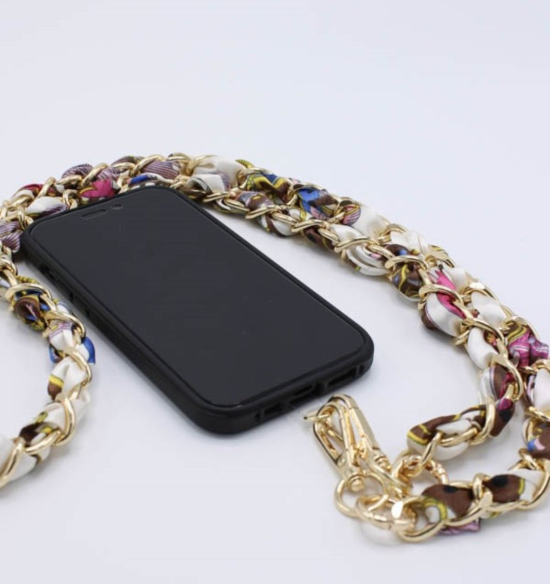 Telefoonkoord Chain Satin Multi