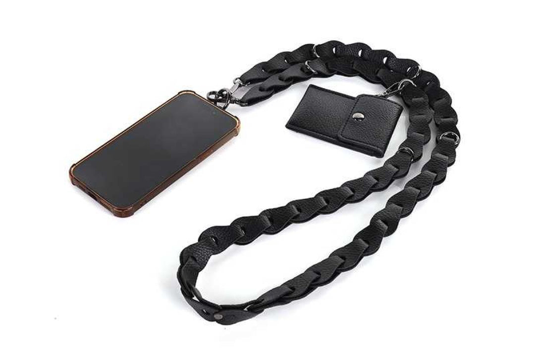 Telefoonkoord Gevlochten Jip Black