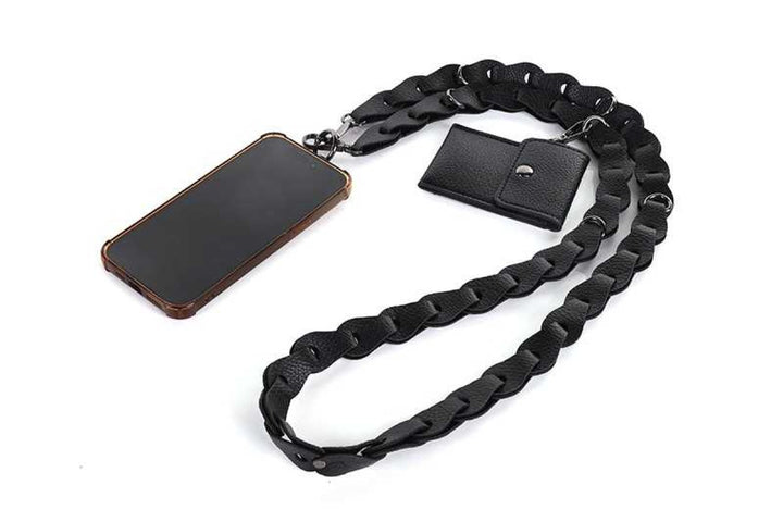 Telefoonkoord Gevlochten Jip Black
