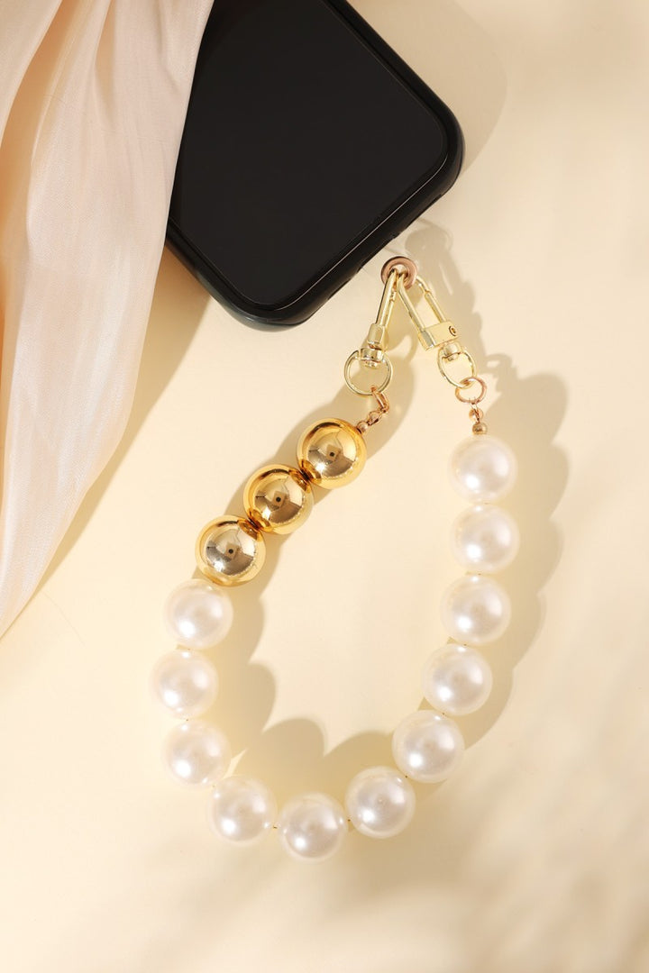 Telefoonkoord Parels Goldie