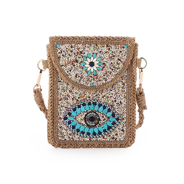Telefoontasje Boho Beads Blauw