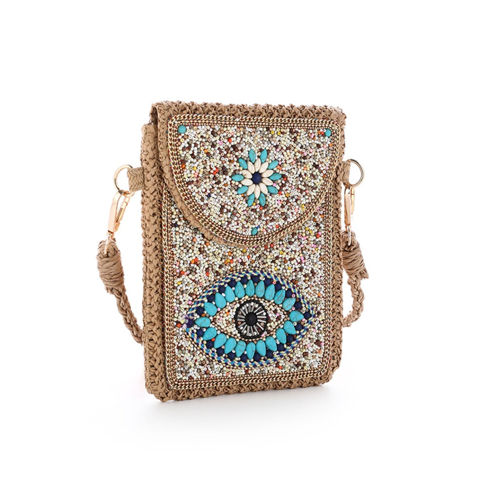 Telefoontasje Boho Beads Blauw