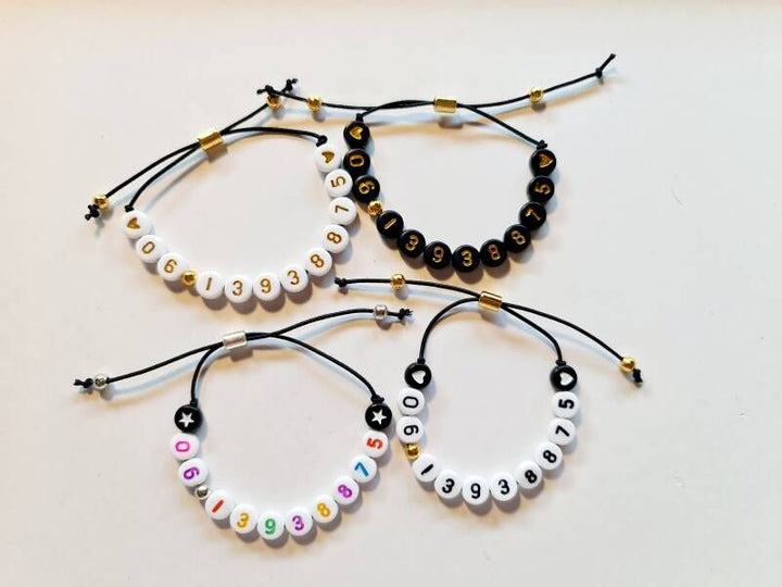 Verstelbare Armband Met Telefoonnummer