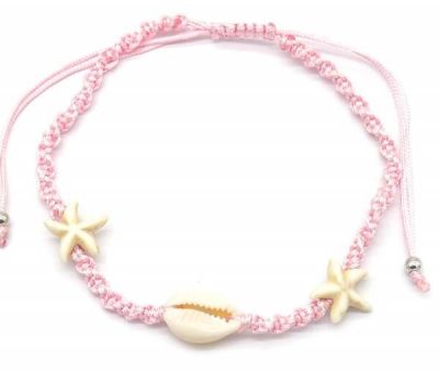 Enkelbandje StarFish - Roze