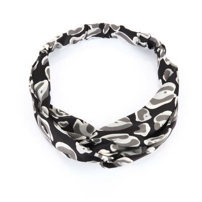Haarband - Silk Cheetah Grey