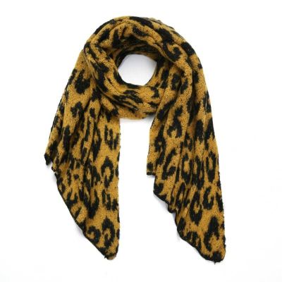 Sjaal Leopard Yellow