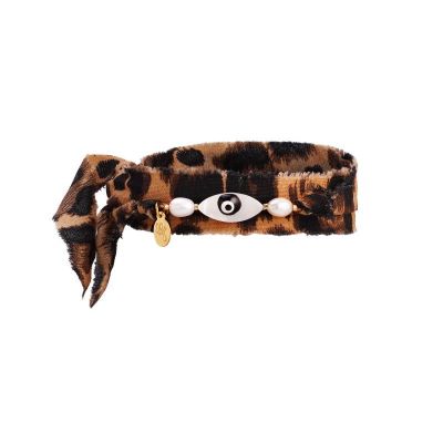 Stoffen Armband Cheetah