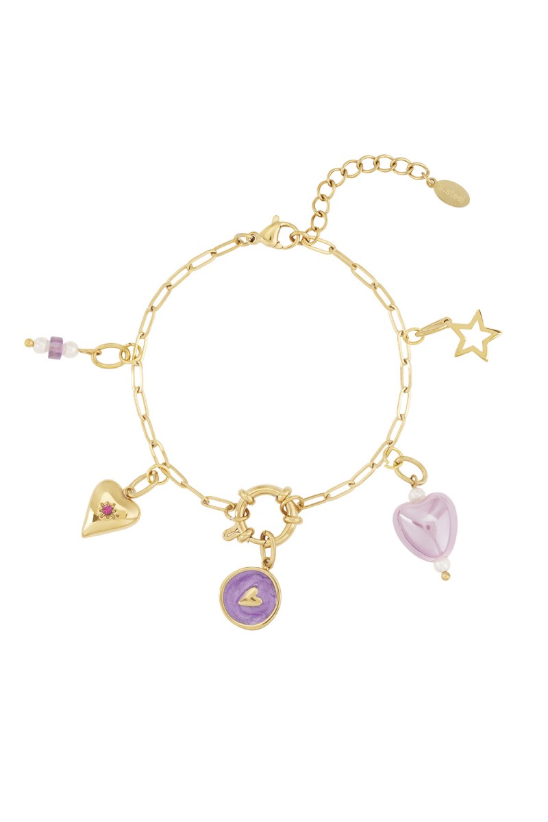 DIY - Purple Heart - Armband