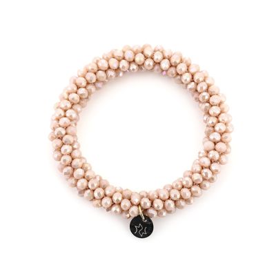 Haarelastiek / Armband Crystal Summer - Beige Haarelastiek / Armband Crystal Summer - Beige
