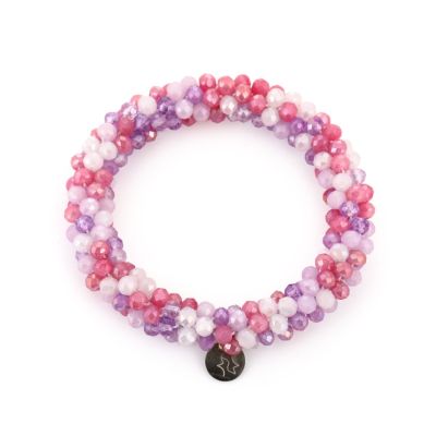 Haarelastiek / Armband Crystal Summer - Lila Mix Haarelastiek / Armband Crystal Summer - Lila Mix