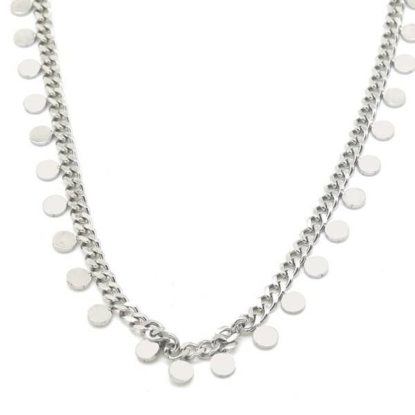 ketting chunky chain coins zilver