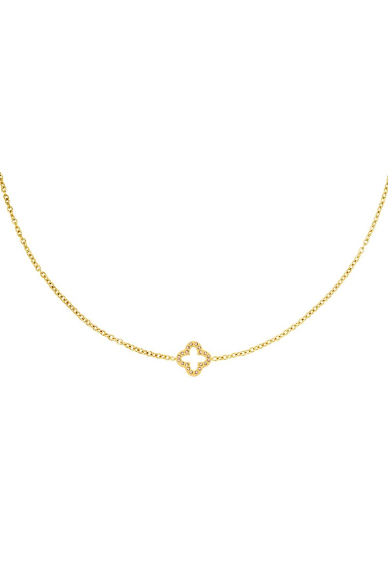 Ketting Klaver Zirkonia - Goud Ketting Klaver Zirkonia - Goud