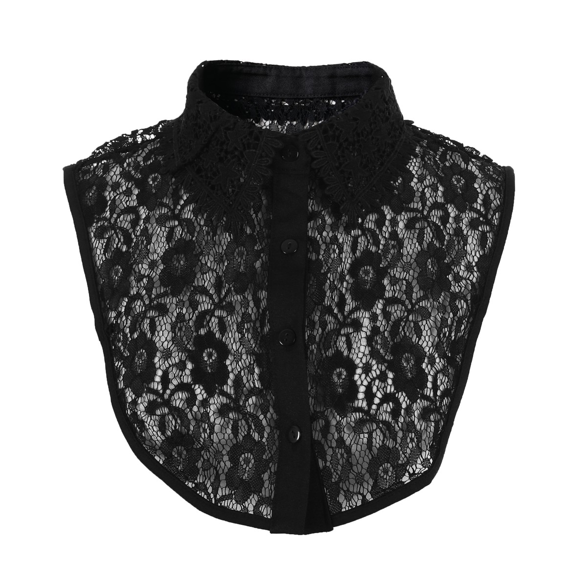 Kraagje Chique Zwart Sierlijke Kraag