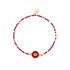 Kralenarmband Spiritueel Oog - Burgundy