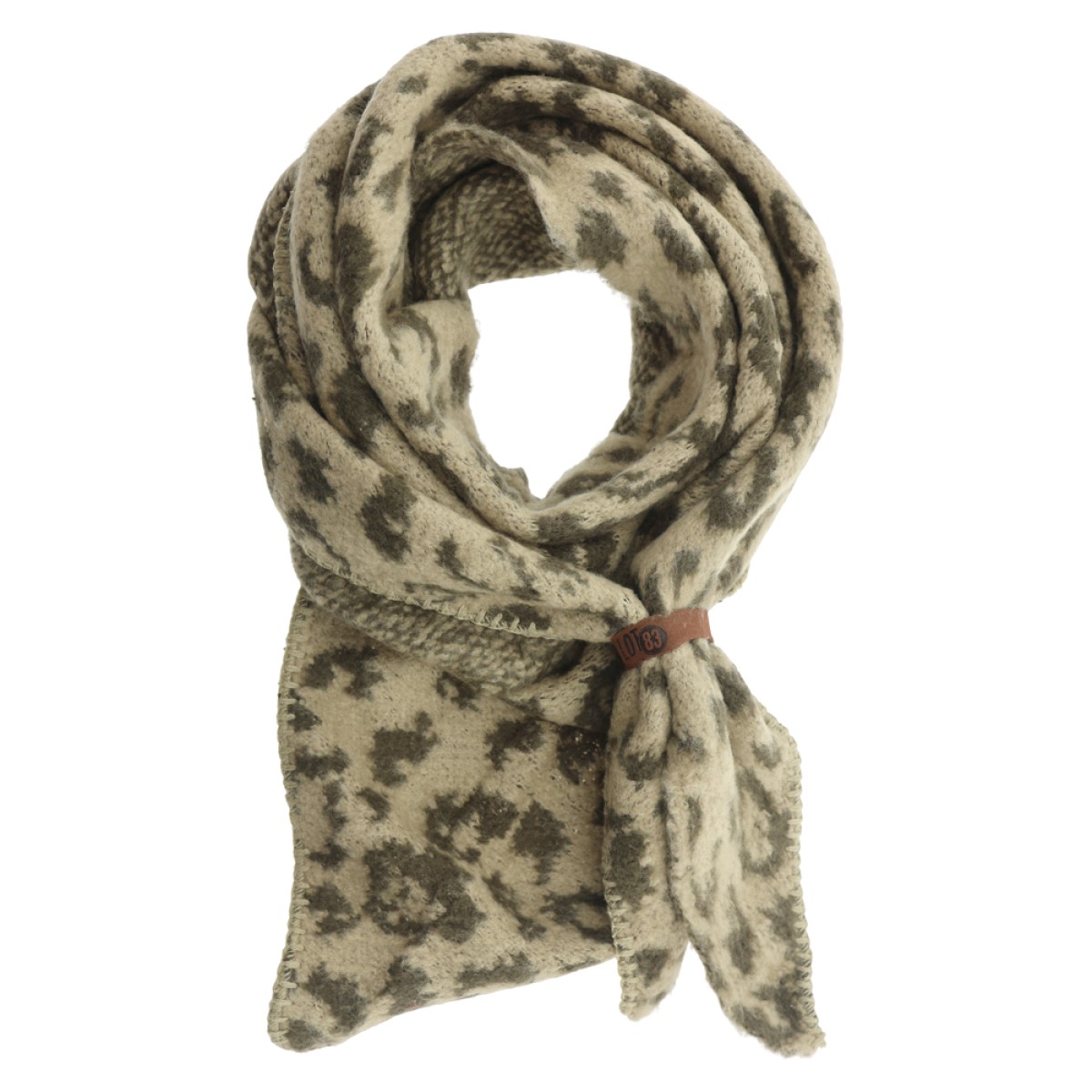 Lot83 Sjaal Nina Leopard - Olijf
