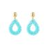 Oorbellen Crystal Drop M - Blauw