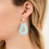Oorbellen Crystal Drop M - Blauw