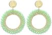 Oorbellen Kralen Roundies Summer - Mintgroen