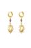 Oorbellen Shining Heart - GoudPaars