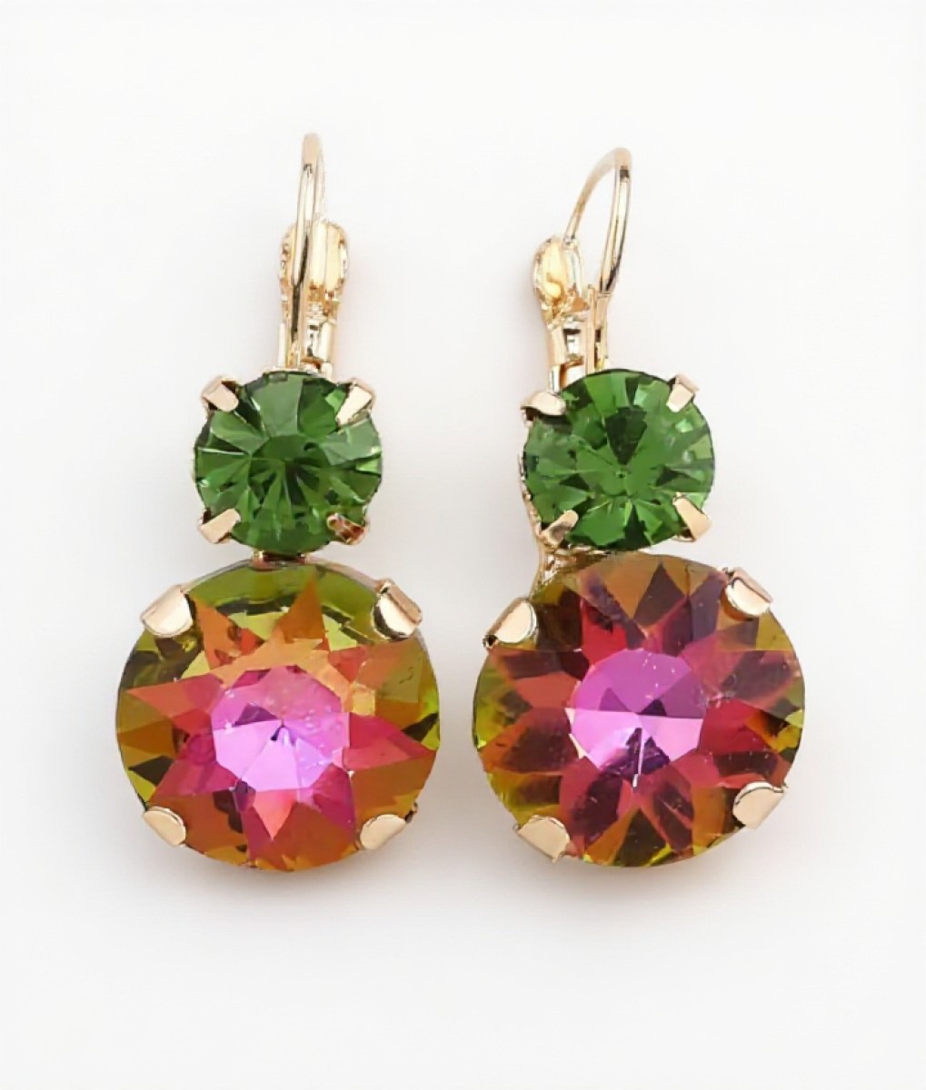 Oorbellen Vintage Zirkonia - Colourful