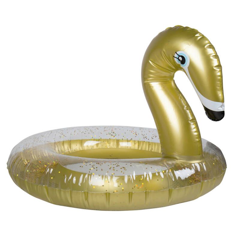 swim essentials kinderzwemband gouden zwaan glitter