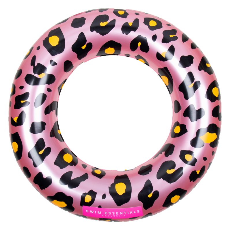 swim essentials zwemband panterprint ros goud 90cm