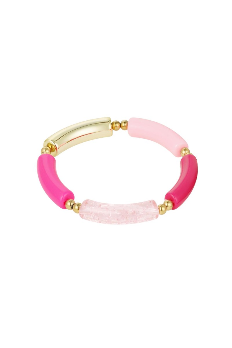 Tube armband - Fuschia/Roze